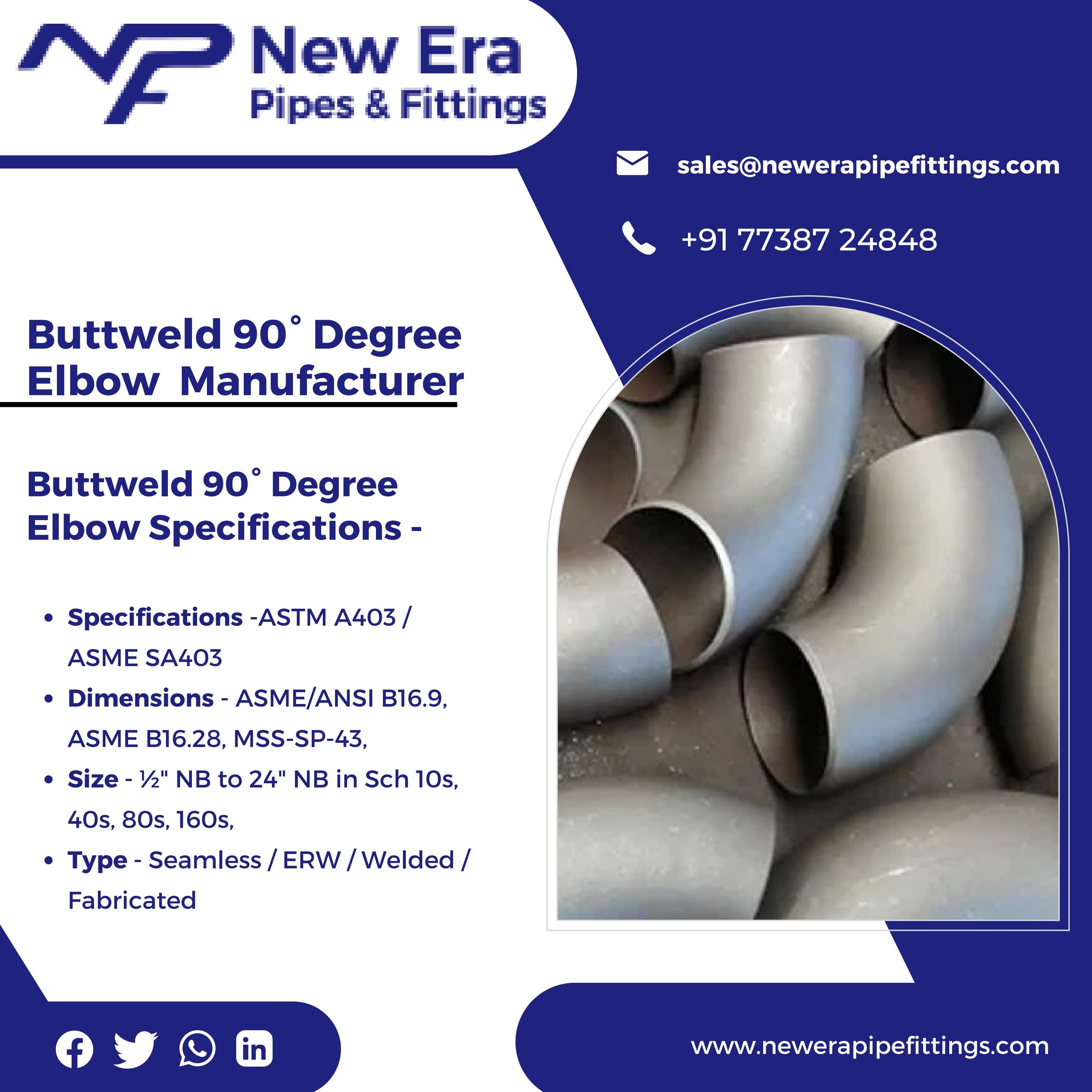 HighQuality Pipe Fittings manufacturer in India by New Era Pipes