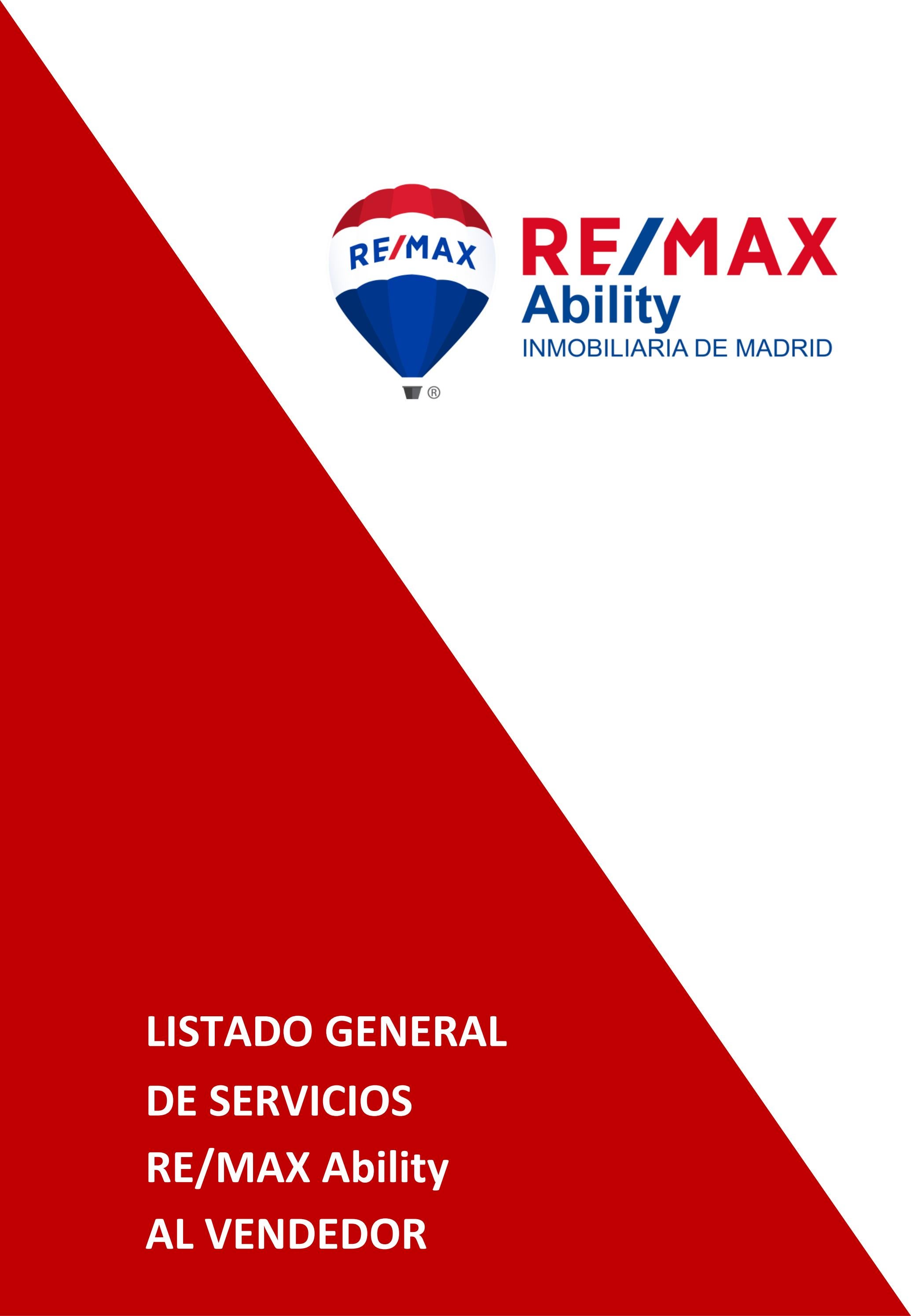 PROPUESTA GENERAL DE SERVICIOS RE/MAX Ability AL VENDEDOR by REMAX