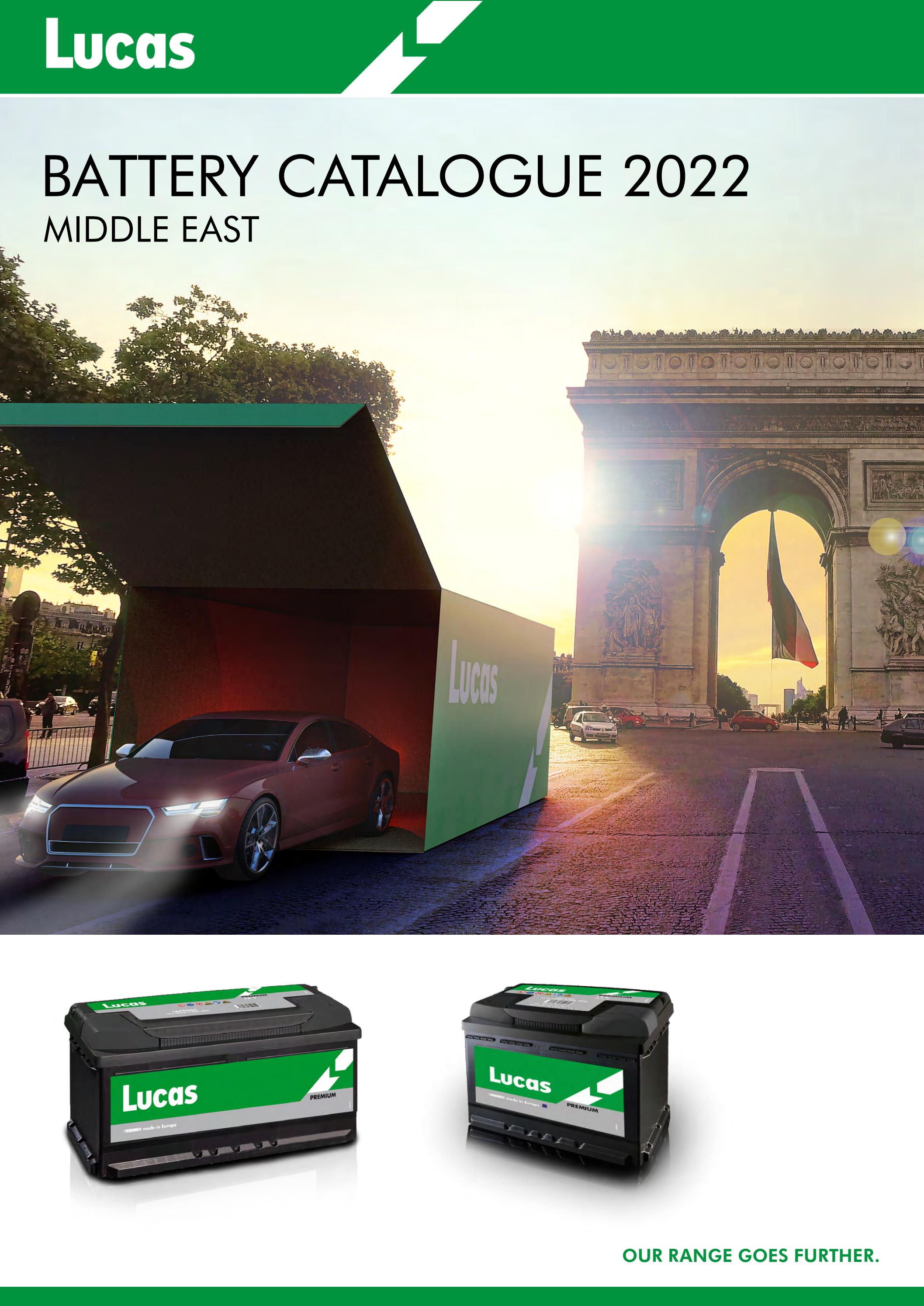 Lucas Battery Catalogue 2022 - EN by LucasAutomotive - Issuu