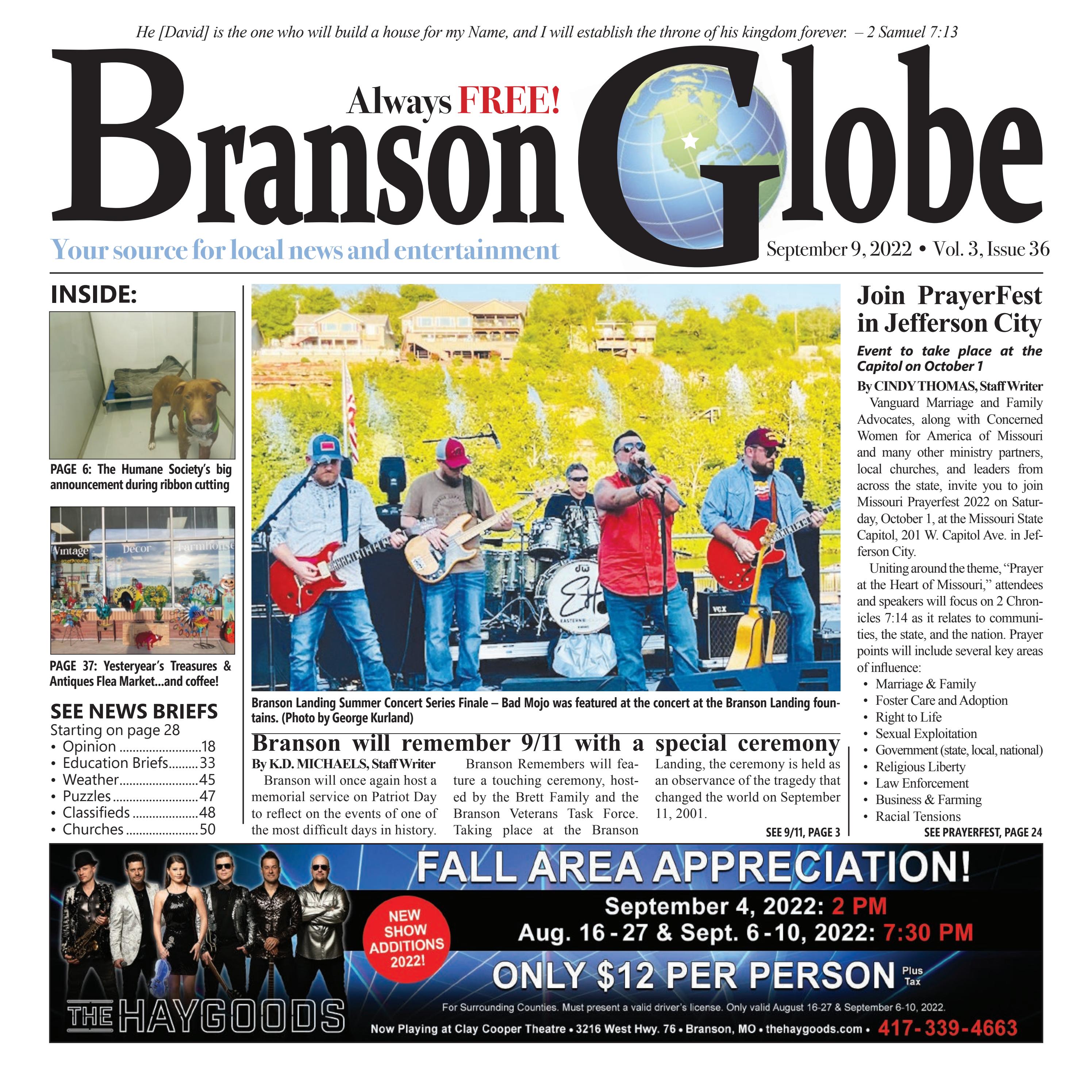 Branson Globe September 9 2022 By Bransonglobe Issuu