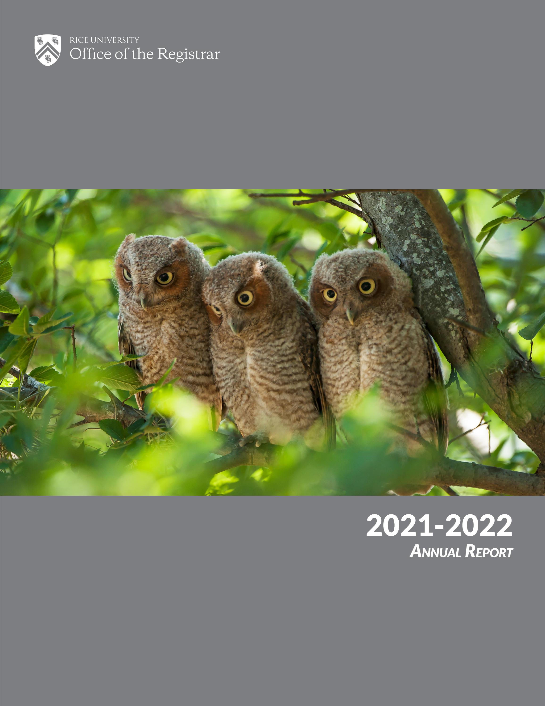Office of the Registrar - Annual Report (2021-2022) by riceregistrar - Issuu