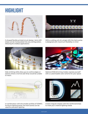 VonnLighting VONN - LED Strips 灯饰目录 2023 第 21 页