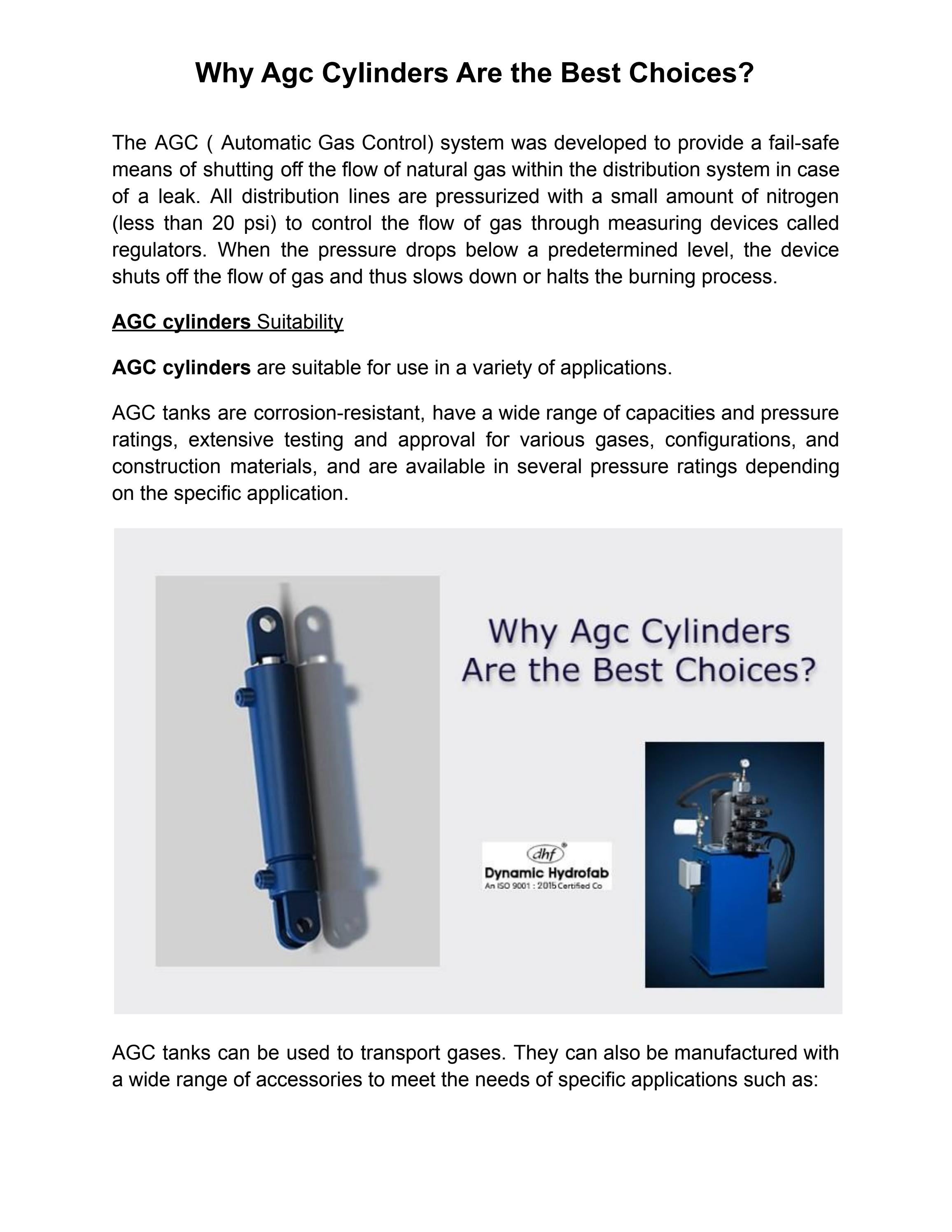 Why Agc Cylinders Are the Best Choices? by Dynamic Hydrofab Issuu