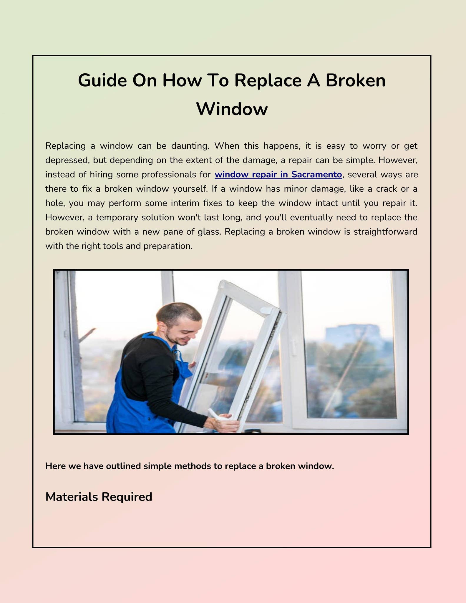 Prom Sign Broken Window Se Rende Guide On How To Replace A Broken Window by Central Glass Inc - Issuu