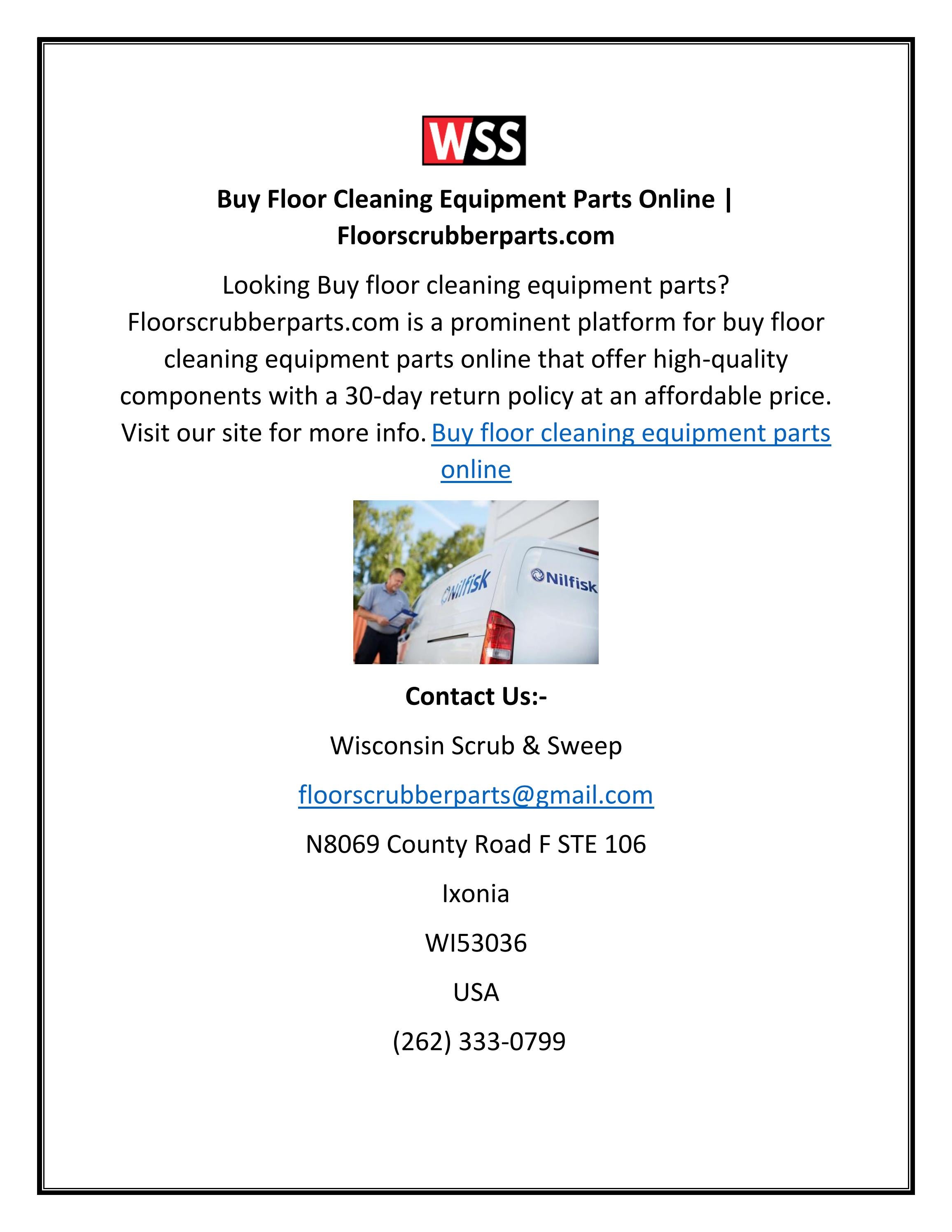 Buy Floor Cleaning Equipment Parts Online by