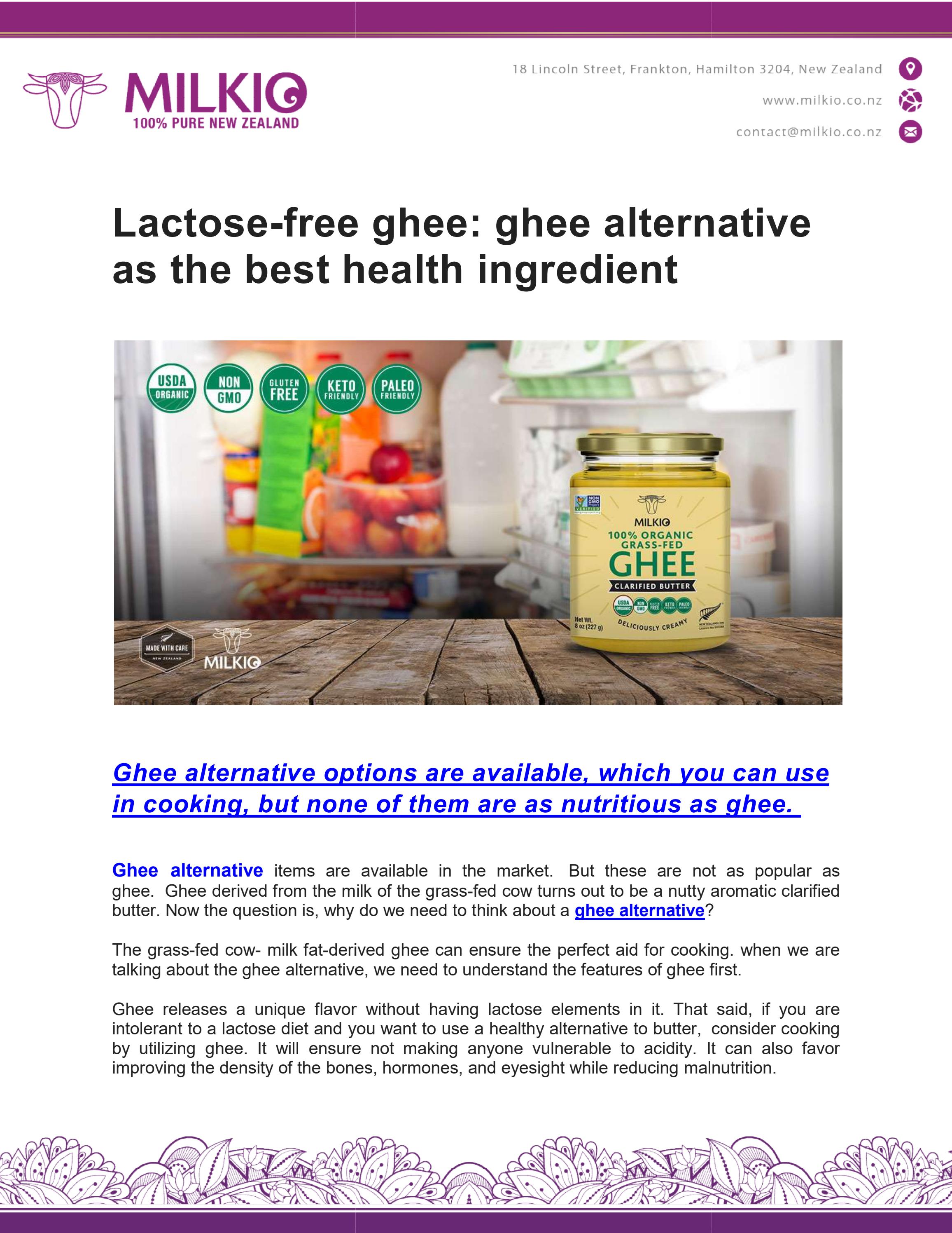 Ghee alternative by mitun_milkio m Issuu