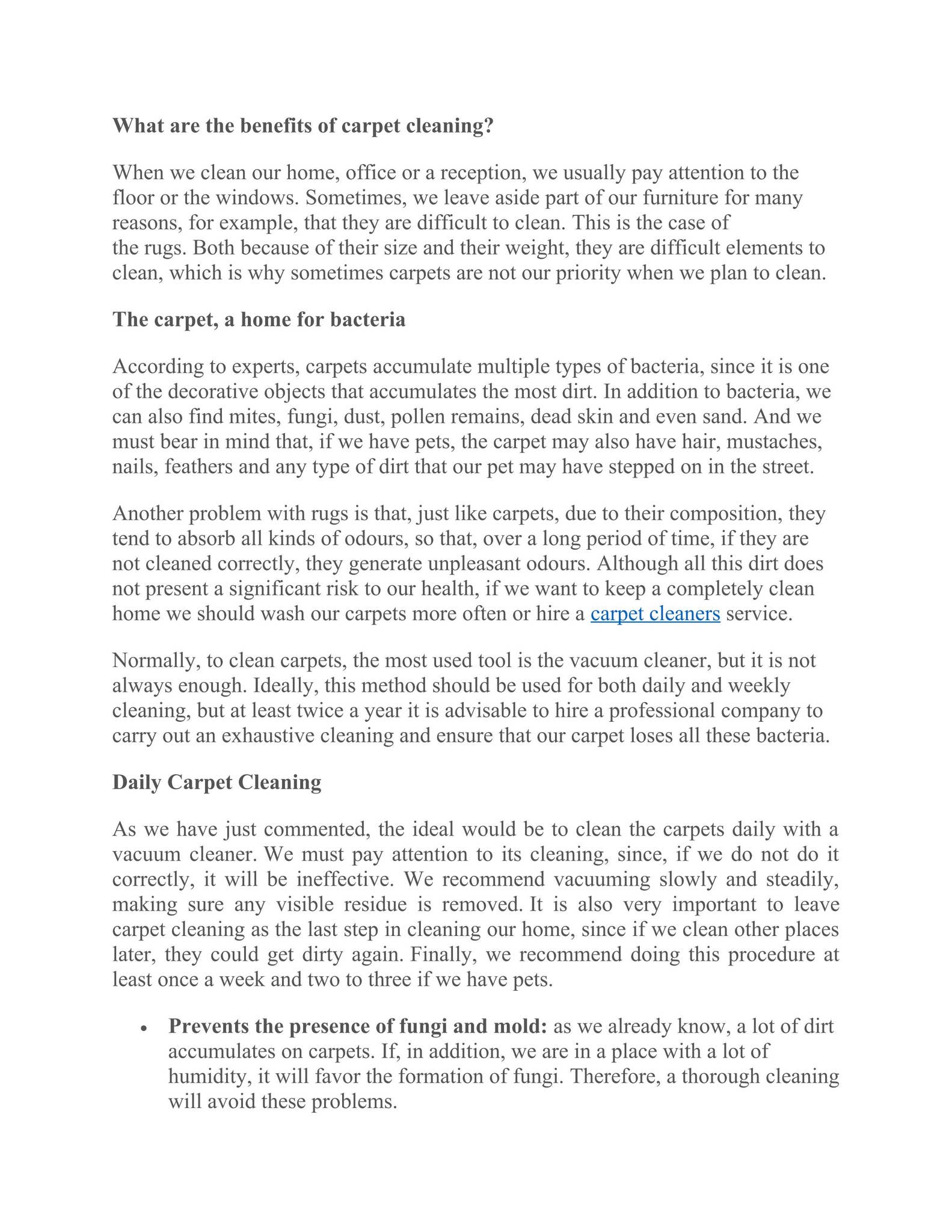 What are the benefits of carpet cleaning by usman shoukat - Issuu