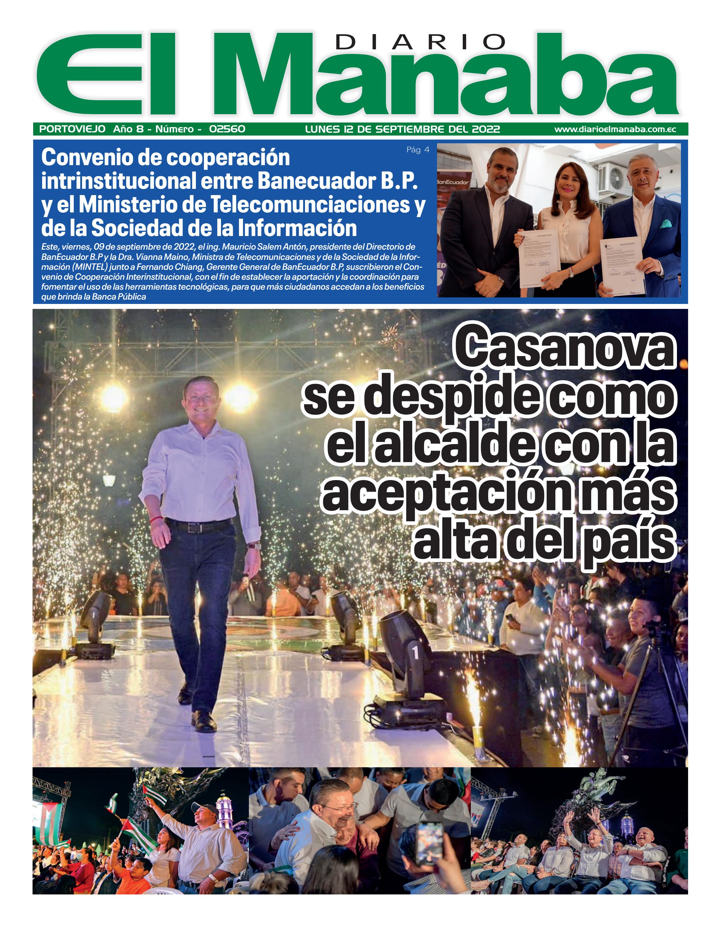 LUNES 12 DE SEPTIEMBRE DEL 2022 by El Manaba - Issuu