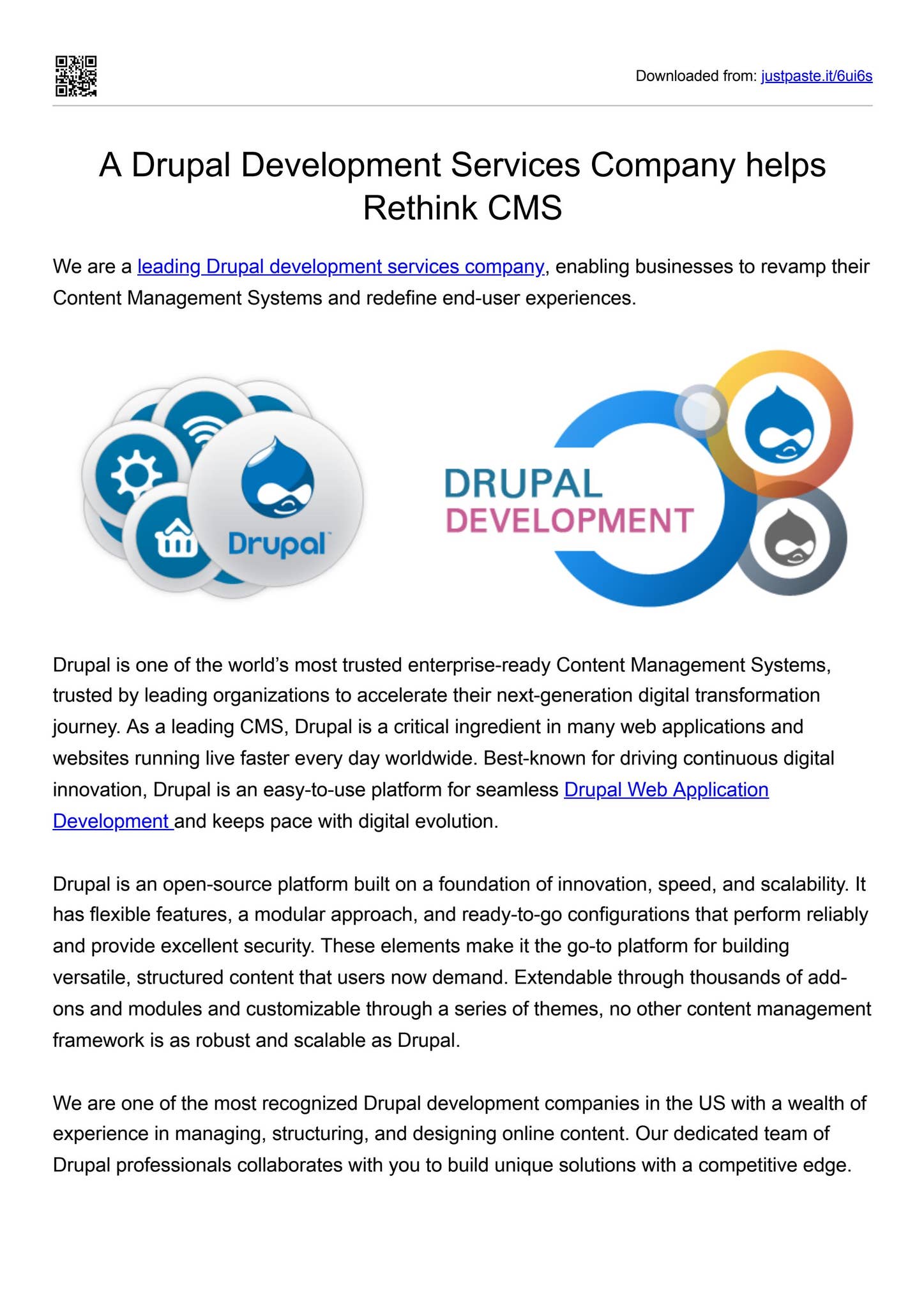 A Drupal Development Services Company helps Rethink CMS by Priya Sinha ...