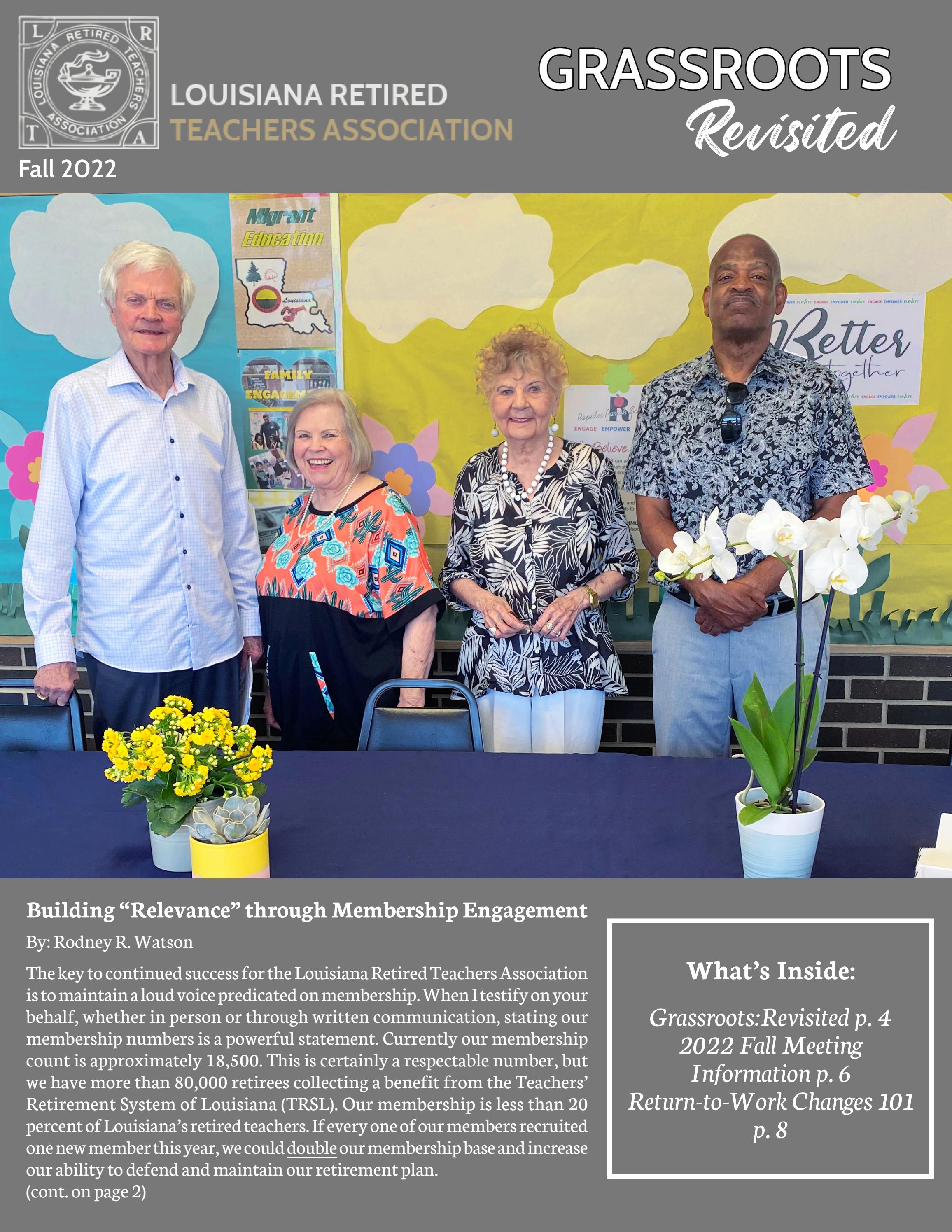 2022 Fall Newsletter by Louisiana Retired Teachers Association Issuu