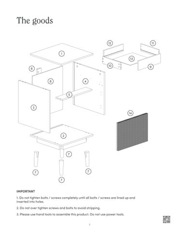 nathanjameshome 家具目录 · Bonnie 边几 Instruction Sheet 第 3 页