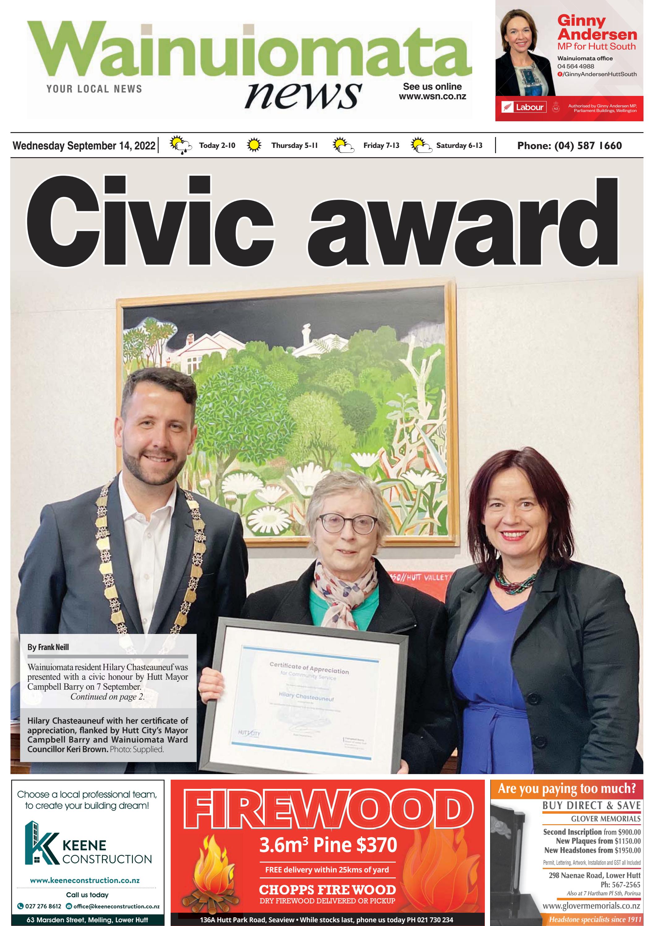 14 September Wainuiomata News by wsn11 Issuu