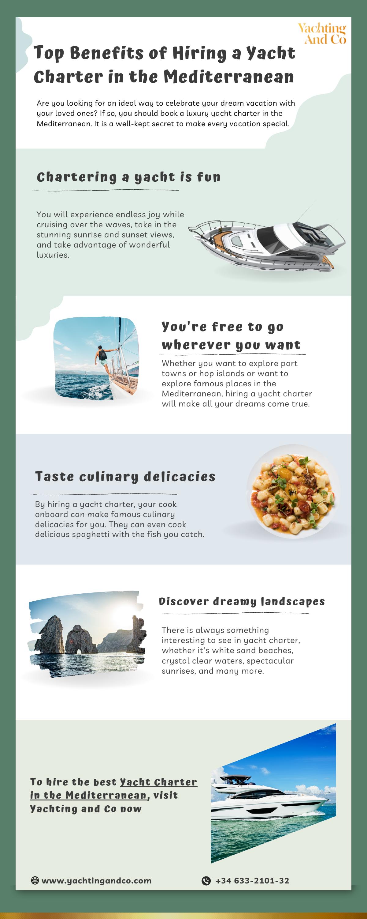 Top Benefits of Hiring a Yacht Charter in the Mediterranean! by