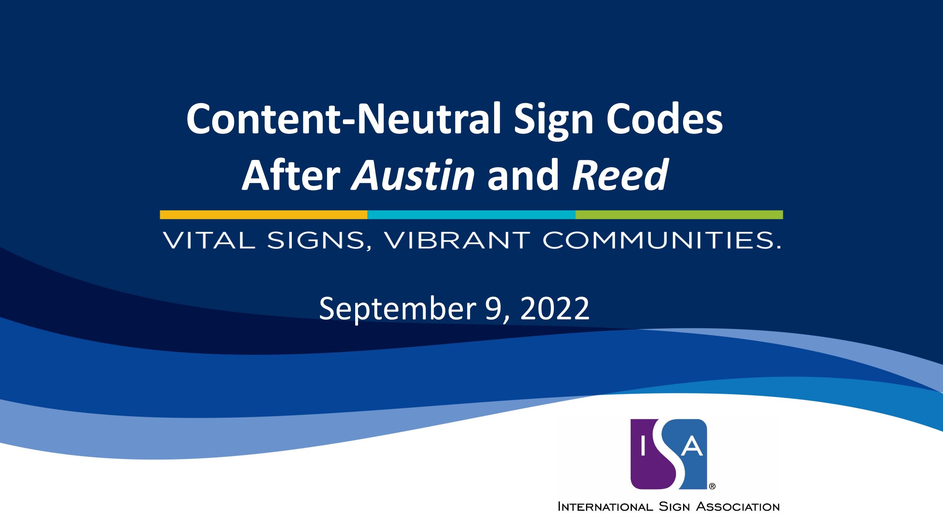 ContentNeutral Sign Codes After Austin and Reed by APA Florida Issuu