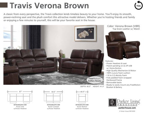 ParkerHouse 2020 皮革 Motion Sofas, Sectionals, Recliners and 书桌 Chairs 第 16 页