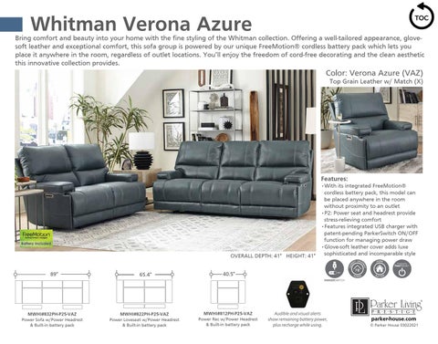 ParkerHouse 2020 皮革 Motion Sofas, Sectionals, Recliners and 书桌 Chairs 第 17 页