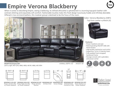 ParkerHouse 2020 皮革 Motion Sofas, Sectionals, Recliners and 书桌 Chairs 第 24 页