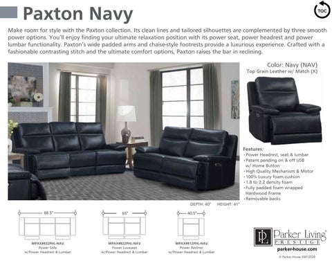 ParkerHouse 2020 皮革 Motion Sofas, Sectionals, Recliners and 书桌 Chairs 第 8 页