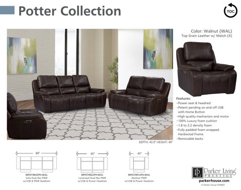 ParkerHouse 2020 皮革 Motion Sofas, Sectionals, Recliners and 书桌 Chairs 第 9 页