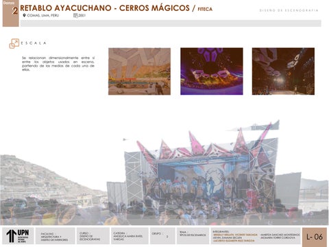 Tema: PAUTAS CARACTERISTICAS Y DISEÑO 德文 LA BOHÉME Y FITECA Curso: DISEÑO 德文 ESCENOGRAFIA UPN 第 11 页