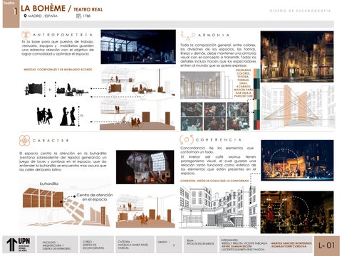 Tema: PAUTAS CARACTERISTICAS Y DISEÑO 德文 LA BOHÉME Y FITECA Curso: DISEÑO 德文 ESCENOGRAFIA UPN 第 5 页