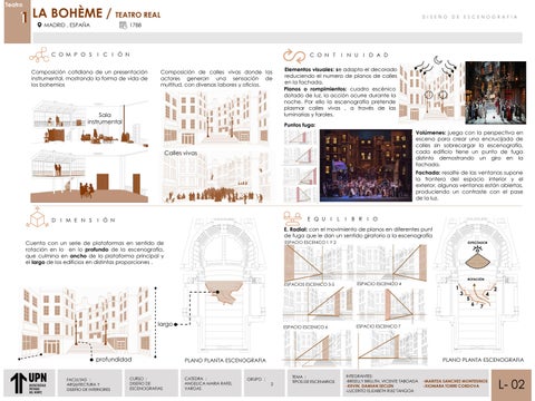 Tema: PAUTAS CARACTERISTICAS Y DISEÑO 德文 LA BOHÉME Y FITECA Curso: DISEÑO 德文 ESCENOGRAFIA UPN 第 6 页