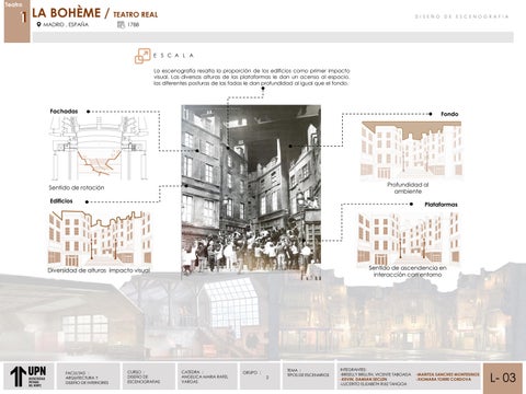 Tema: PAUTAS CARACTERISTICAS Y DISEÑO 德文 LA BOHÉME Y FITECA Curso: DISEÑO 德文 ESCENOGRAFIA UPN 第 7 页