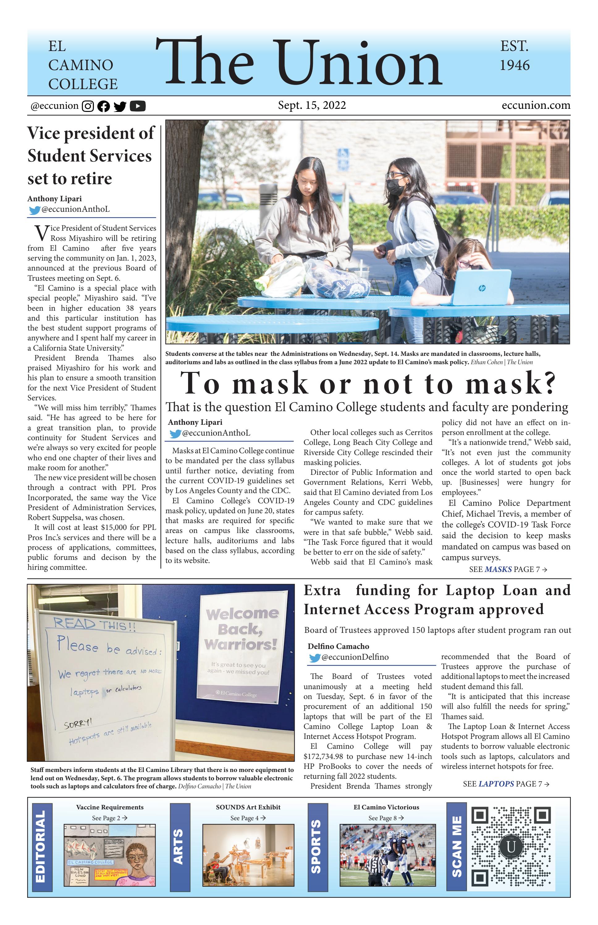 The Union Vol. 77, No. 1 by El Camino College The Union Issuu