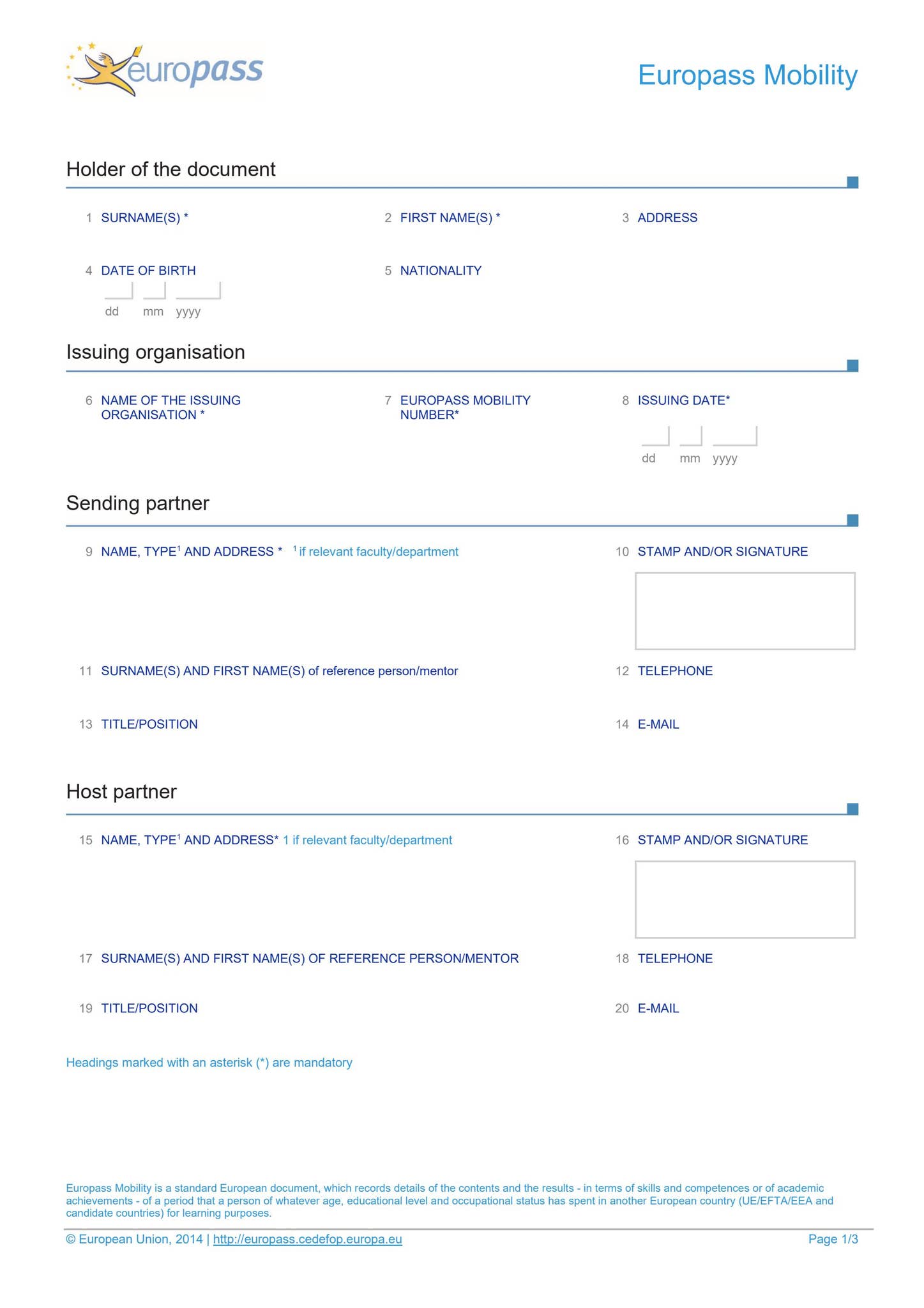 Mobility Declaration Form Erasmus | Mobility Template by Malta Tourism Authority - Issuu
