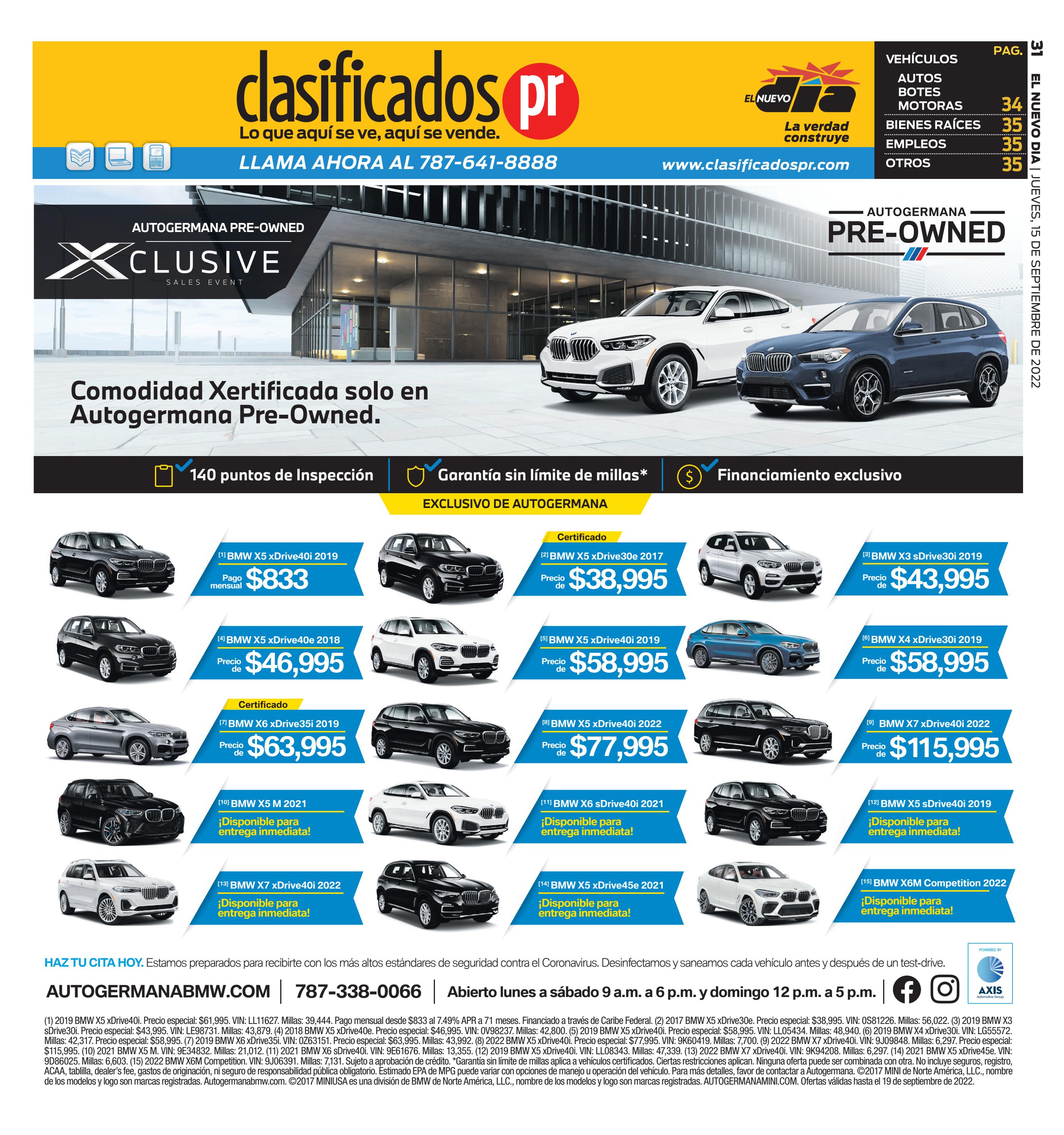 Clasificados PR 09 15 2022 by Issuu