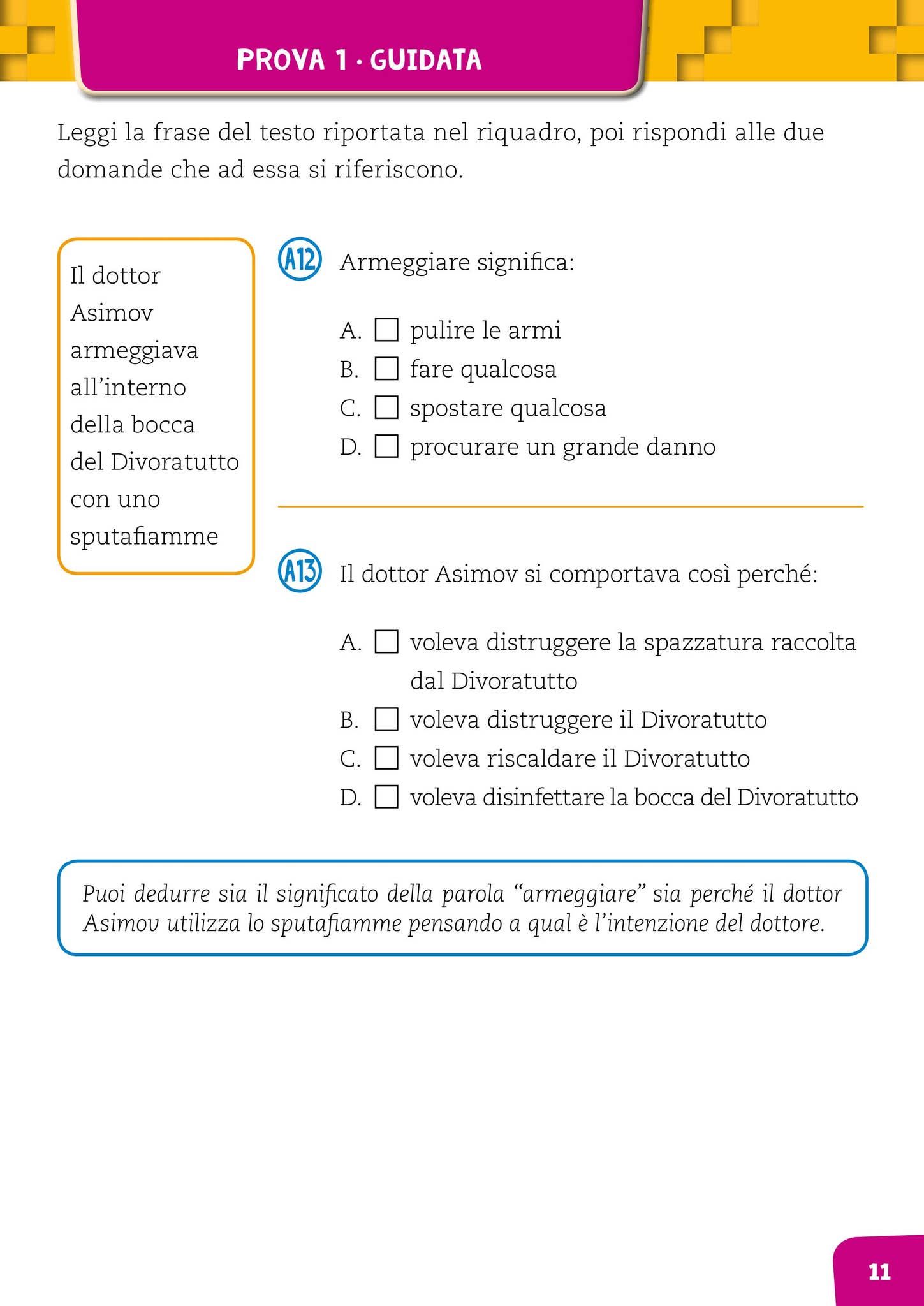 prova invalsi italiano classe seconda