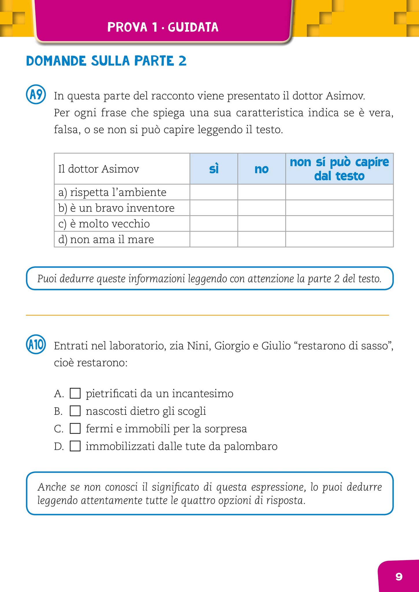 prove invalsi di italiano 2 elementare