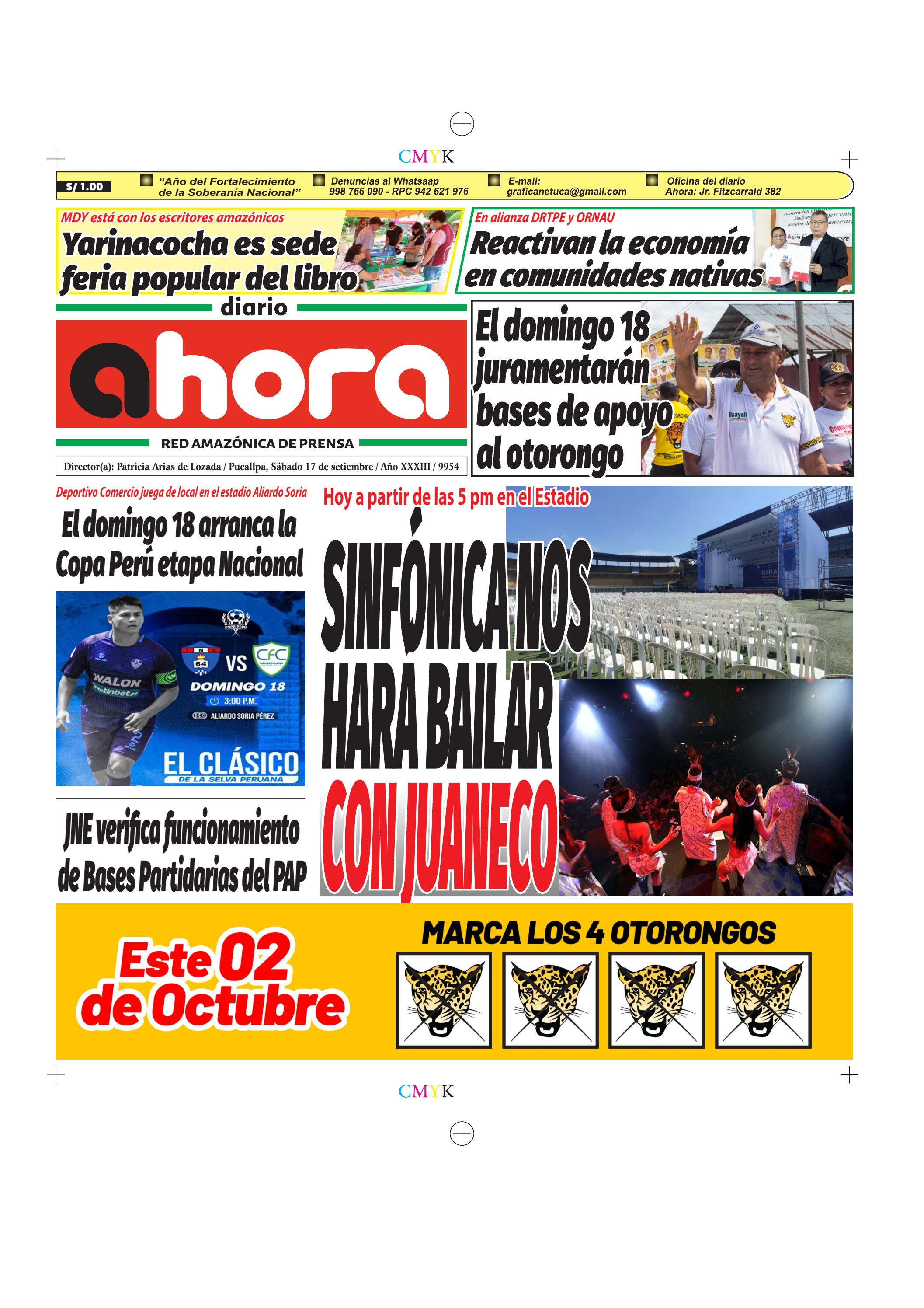 17.09.2022 EDICION IMPRESA UCAYALI by Diario Ahora Issuu