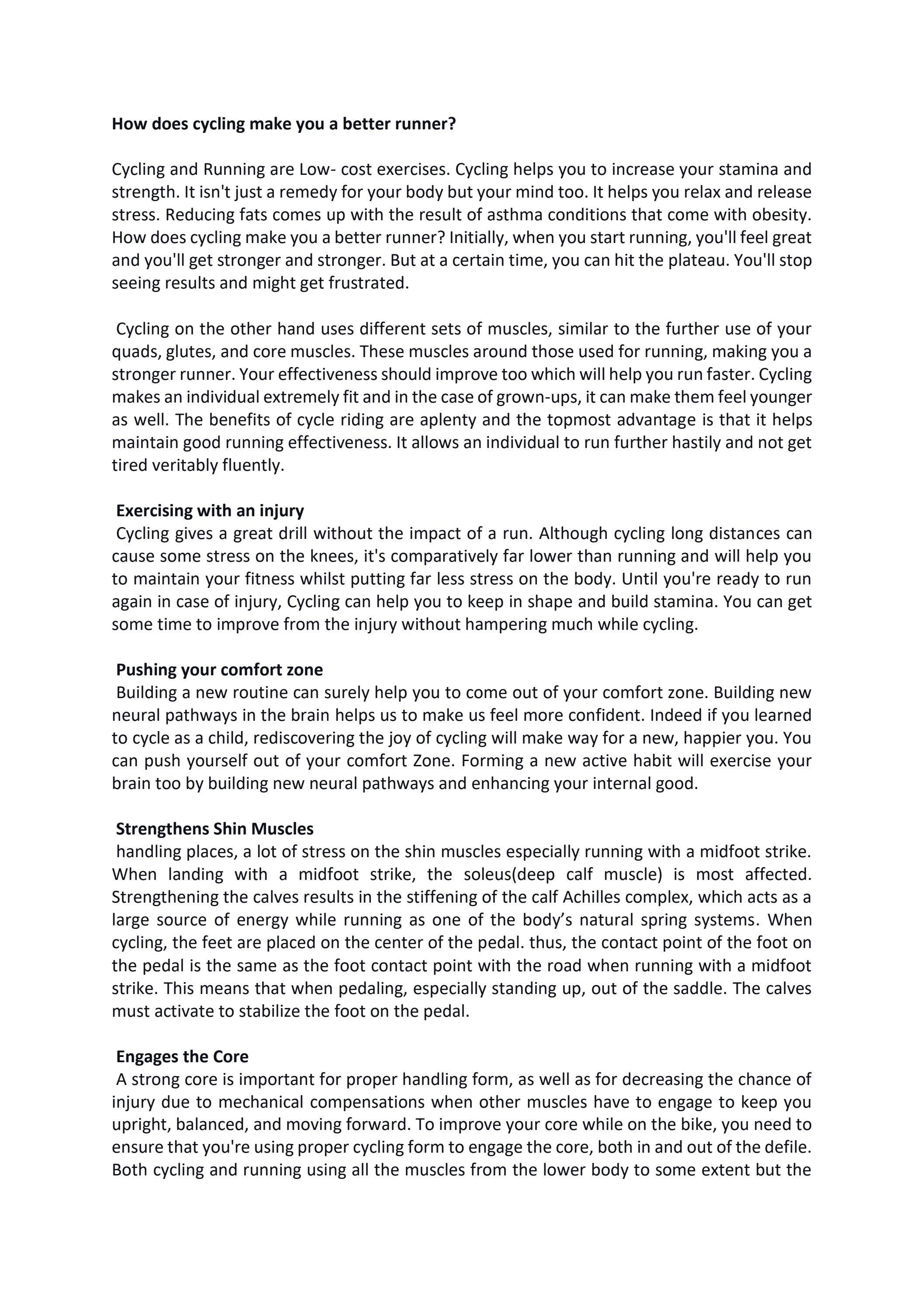 How does cycling make you a better runner? by seo working Issuu