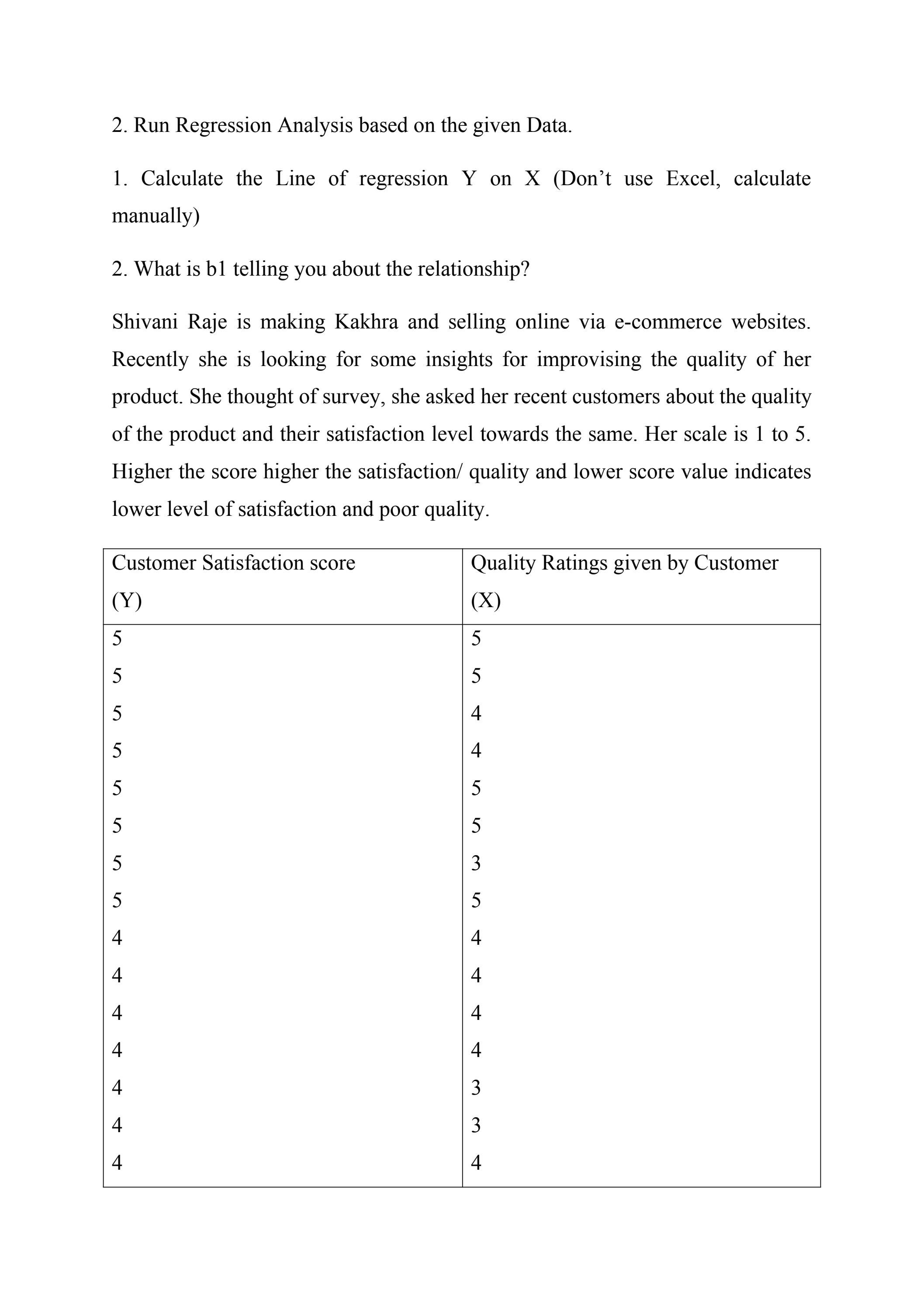 NMIMS Answer Sheet Dec 2022 Her Scale Is 1 To 5 Higher The Score 