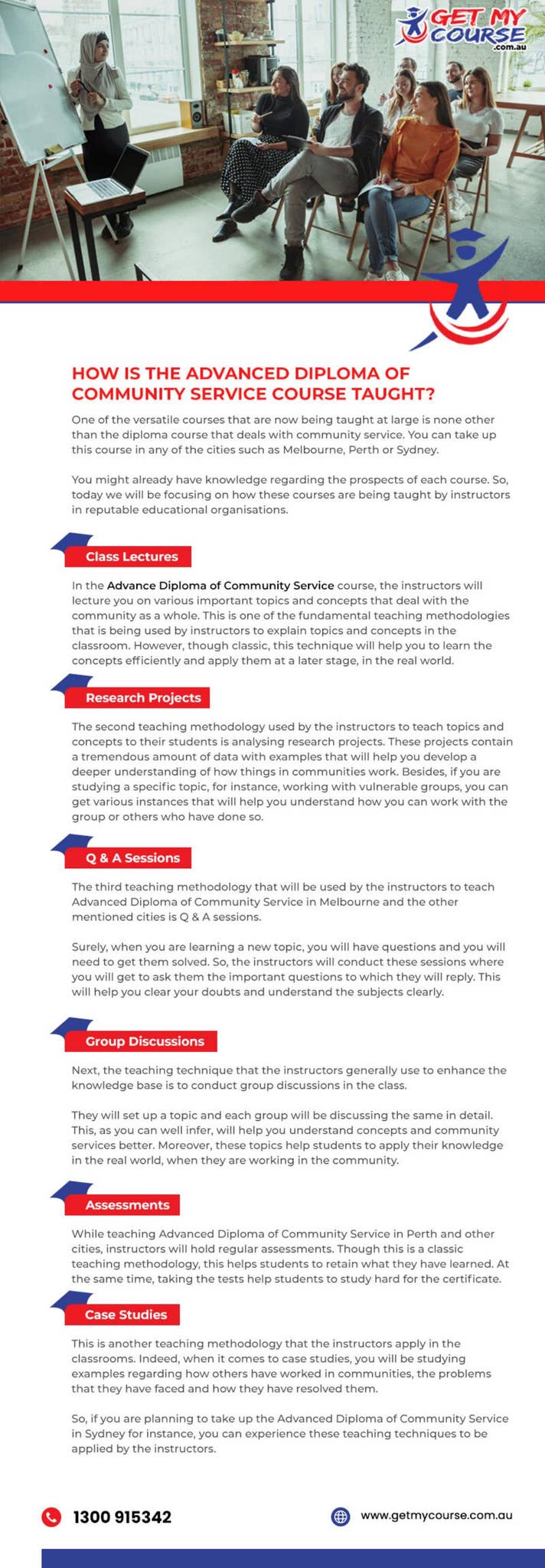 Community Service Course How Many Years How Is the Advanced Diploma of Community Service Course Taught? by Get ...