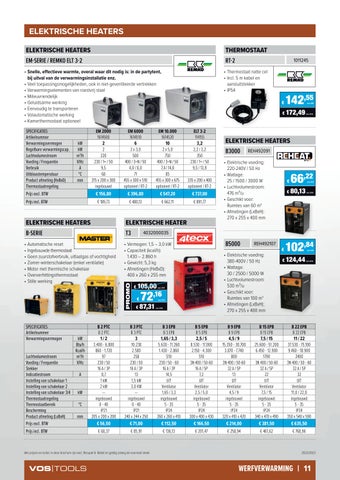 Vos Tools 灯饰目录 · - 照明 , elektriciteit, verwarming, ventilatie 英文 werkkledij op 德文 werf 第 11 页