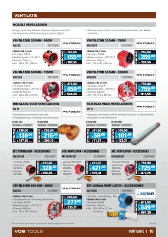 Vos Tools 灯饰目录 · - 照明 , elektriciteit, verwarming, ventilatie 英文 werkkledij op 德文 werf 第 15 页