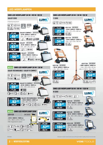 Vos Tools 灯饰目录 · - 照明 , elektriciteit, verwarming, ventilatie 英文 werkkledij op 德文 werf 第 2 页