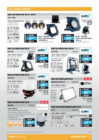 Vos Tools 灯饰目录 · - 照明 , elektriciteit, verwarming, ventilatie 英文 werkkledij op 德文 werf 第 3 页