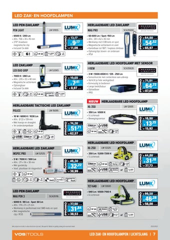 Vos Tools 灯饰目录 · - 照明 , elektriciteit, verwarming, ventilatie 英文 werkkledij op 德文 werf 第 7 页