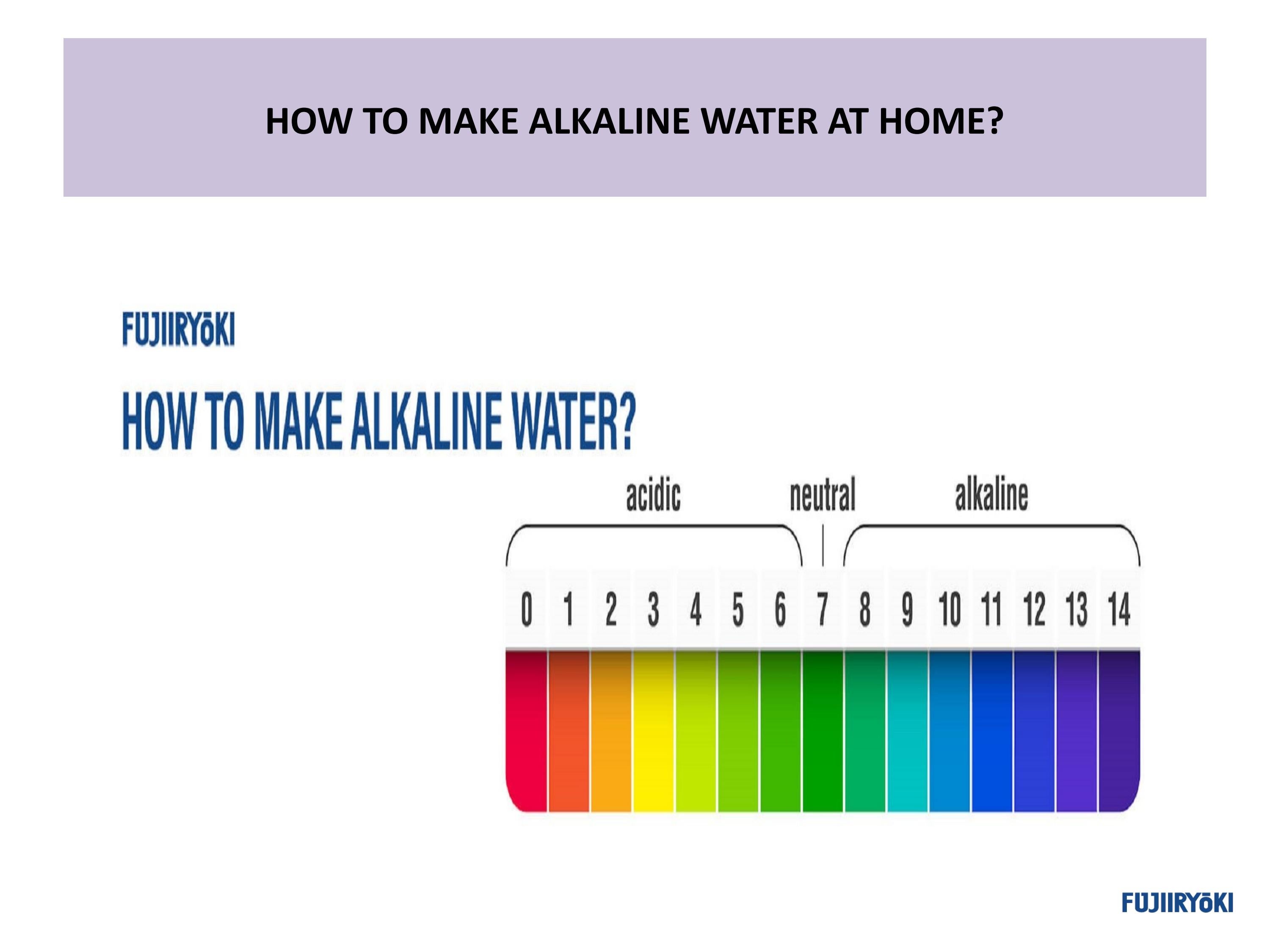 HOW TO MAKE ALKALINE WATER AT HOME? by FujiiryokiIndia Issuu
