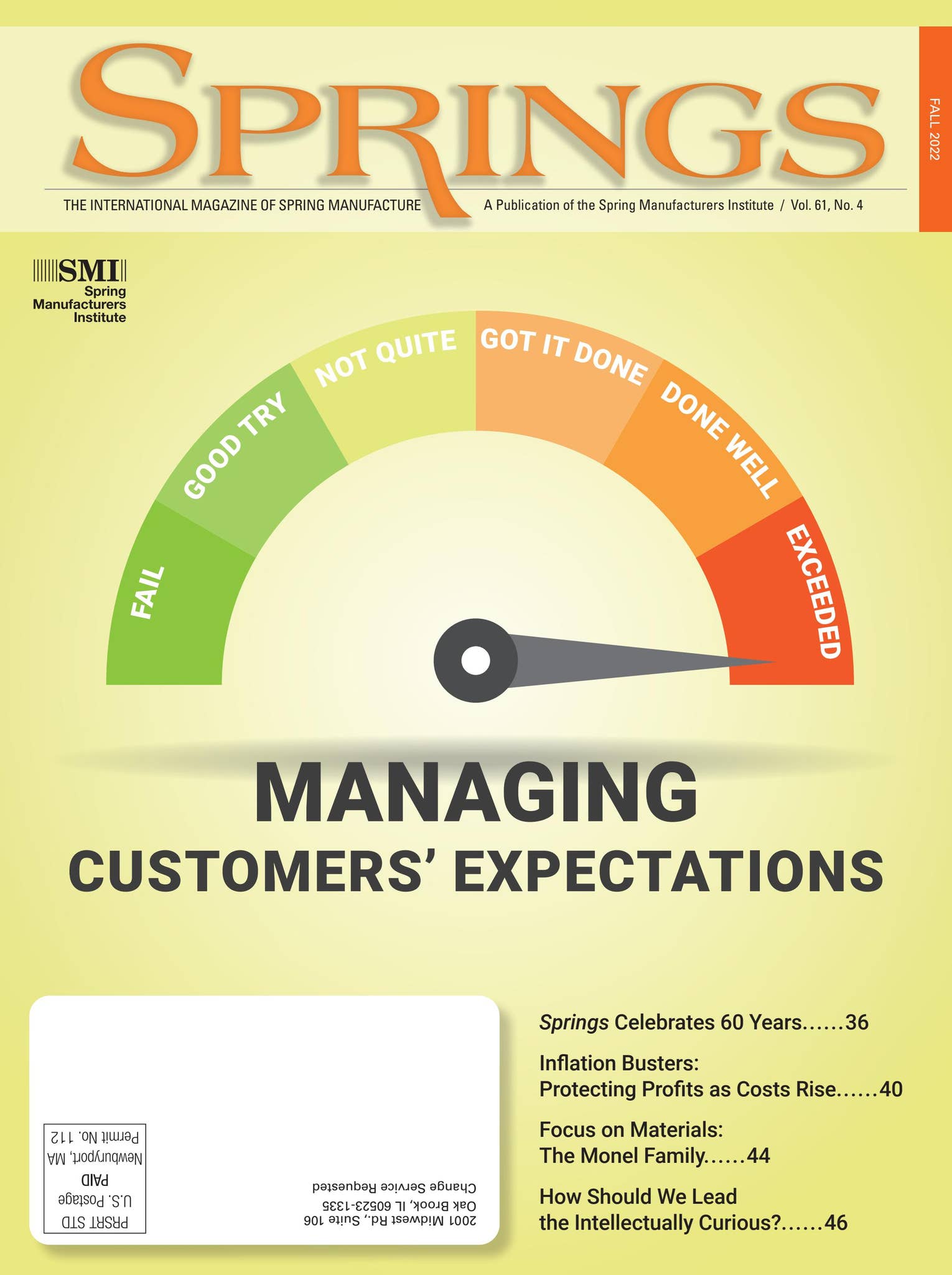 Springs, Fall 2022, Vol 61 No 4 by Spring Manufacturers Institute - Issuu