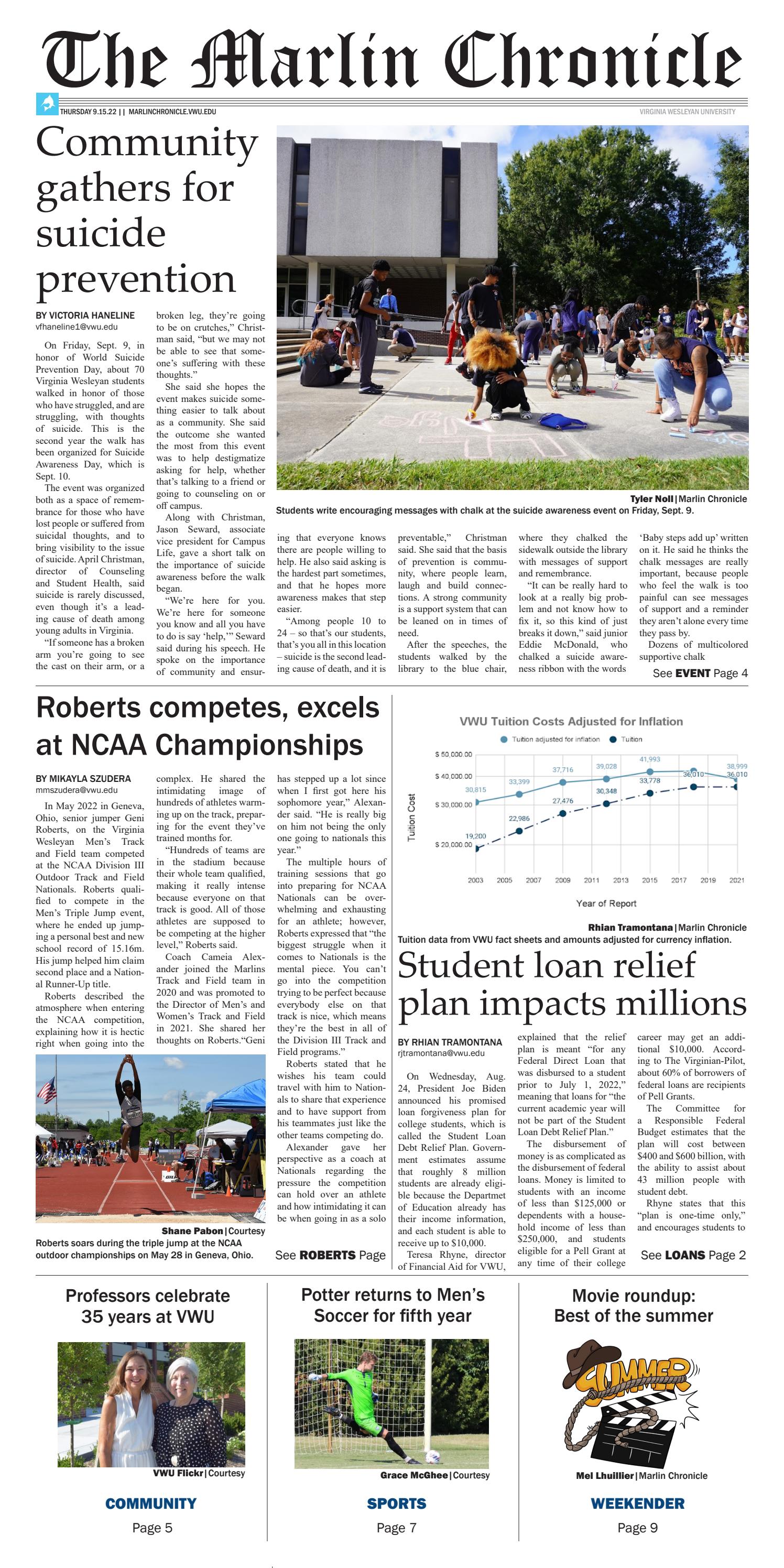 Sept 15th 2022 By The Marlin Chronicle Issuu