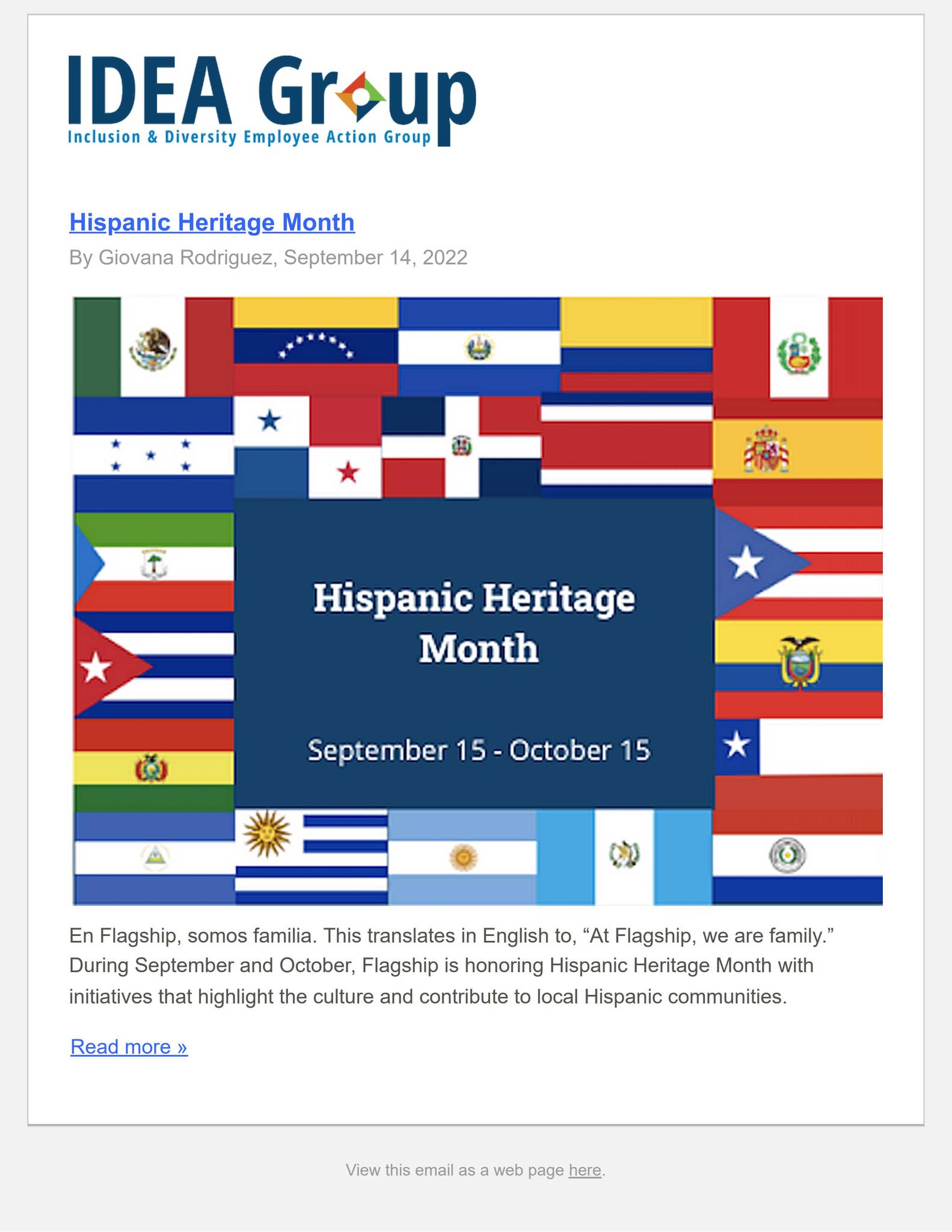 Hispanic Heritage Month 2022 by Flagship Facility Services - Issuu