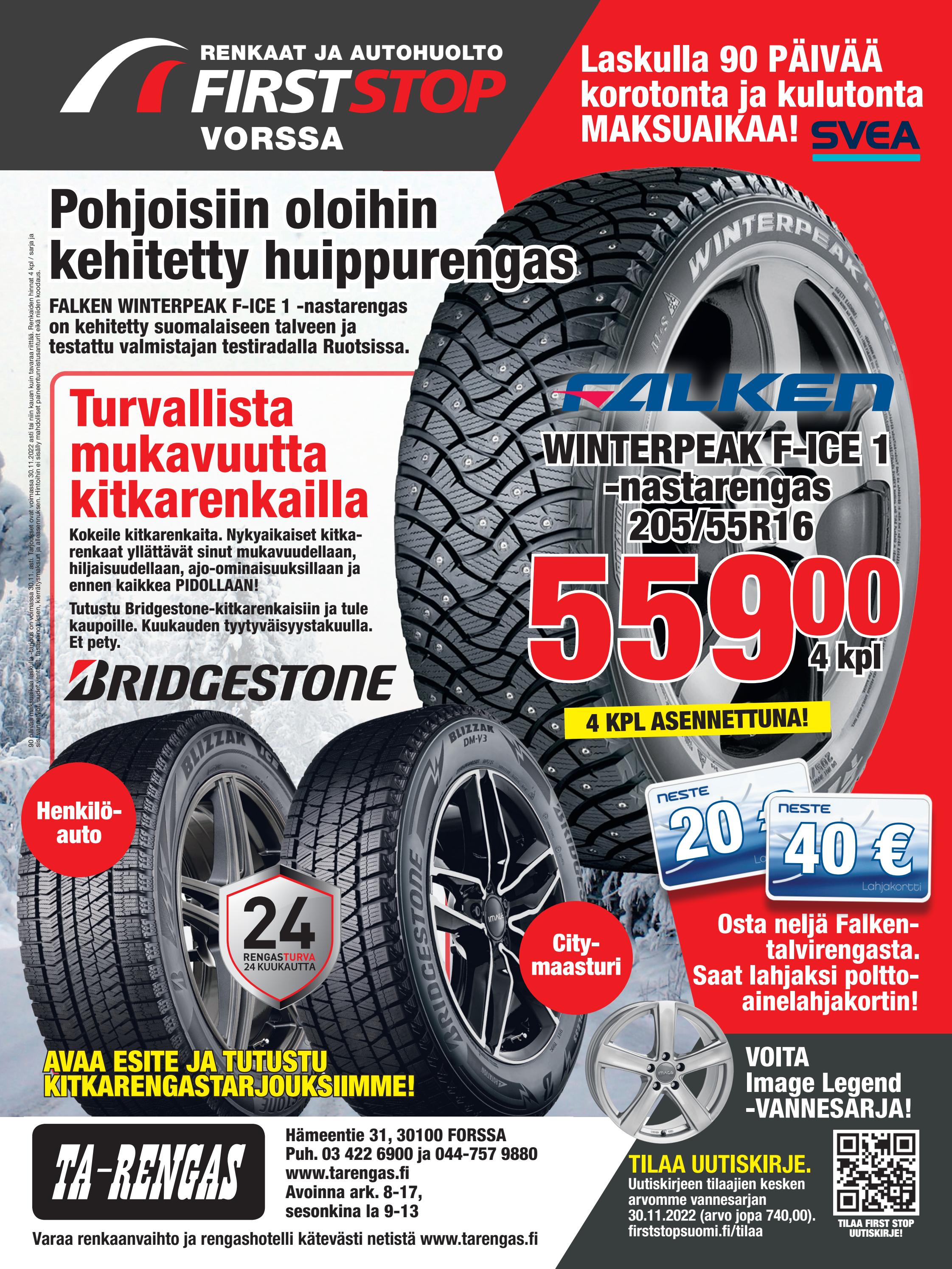 Ta Rengas Renkaat ja autohuolto First Stop Forssa by generaxionfinland - Issuu