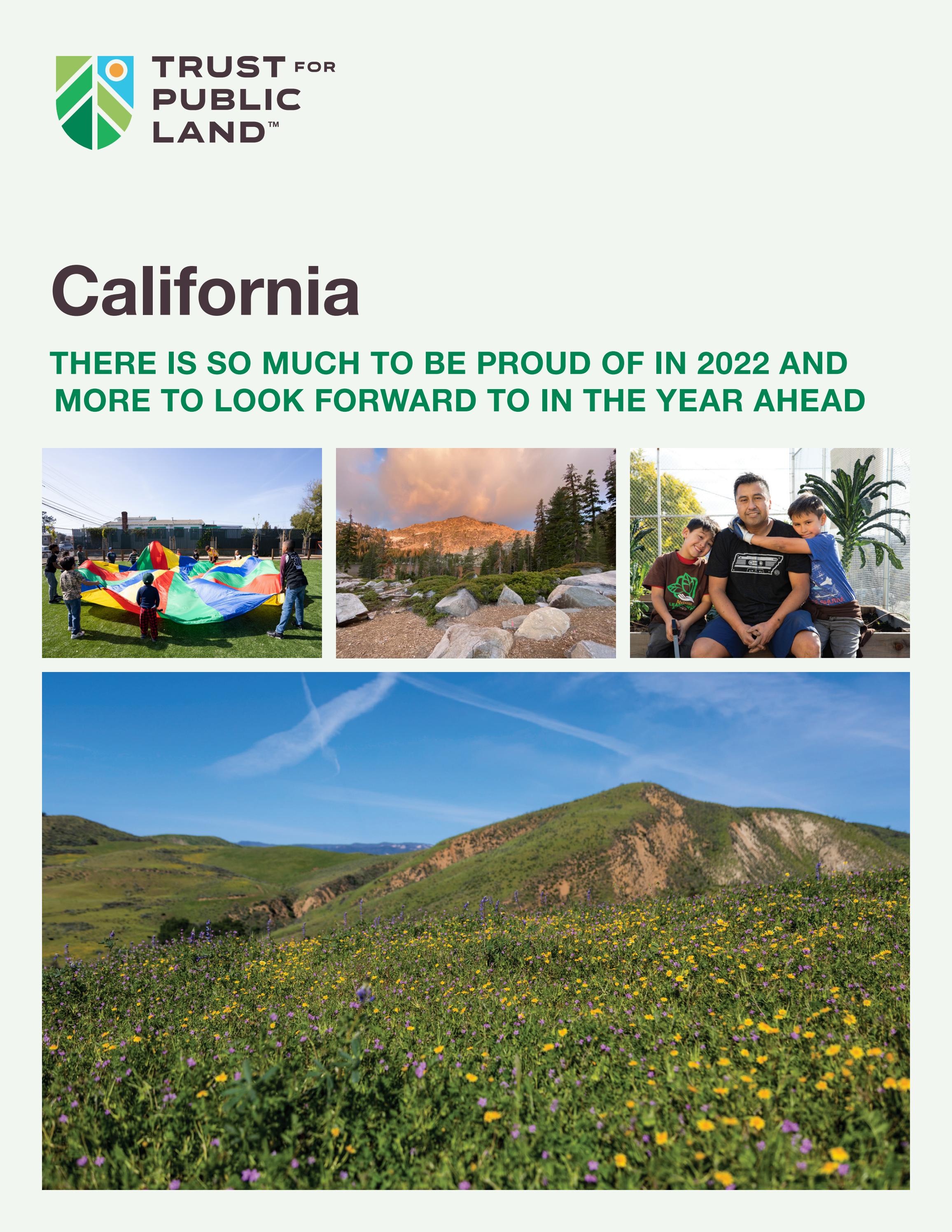 Trust for Public Land in California 2022 by Trust for Public Land Issuu