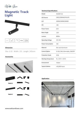 watts_luxes 灯饰目录 · Magnetic 轨道灯 | Watts × Luxes | 建筑 灯饰 第 13 页