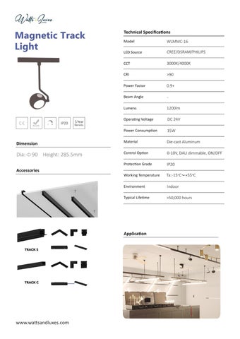 watts_luxes 灯饰目录 · Magnetic 轨道灯 | Watts × Luxes | 建筑 灯饰 第 17 页