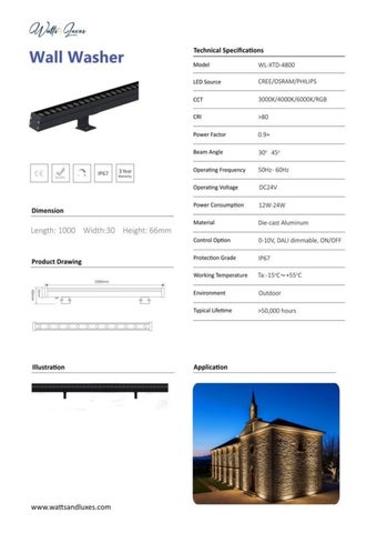 Wall Washer | Watts × Luxes | 建筑 灯饰 第 12 页